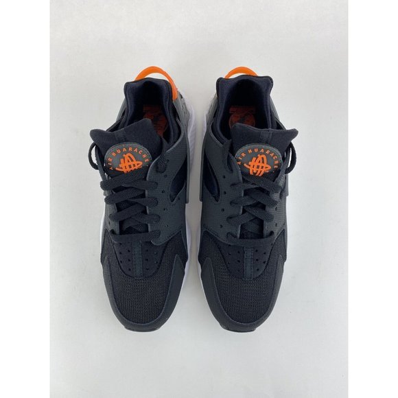 Nike Air Huarache Black Orange Men's Sneakers Shoes Grey Safety DX2659 001 - Picture 9 of 12